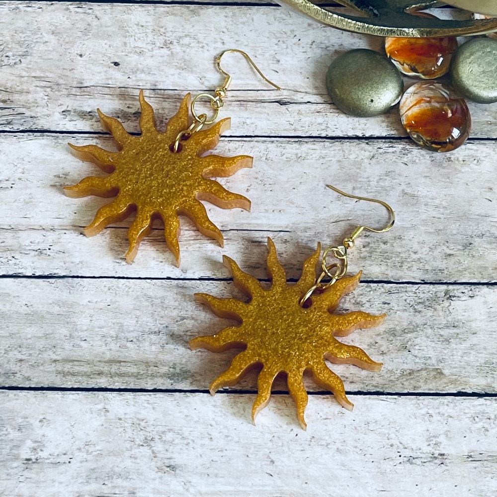 Handmade fashion Sun earrings